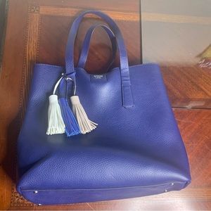 Guess PVC Large Tote Purse with Tassels
